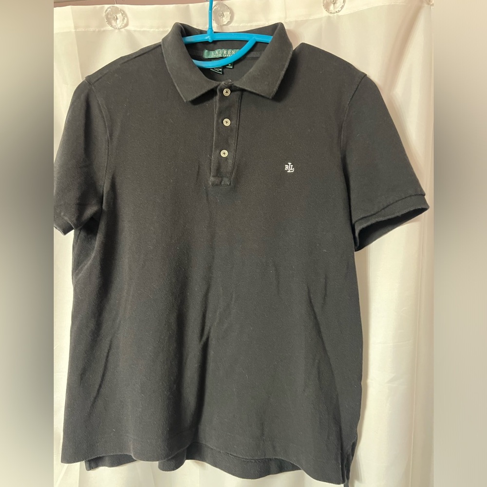 Men’s black Lauren by Ralph Lauren polo shirt size M